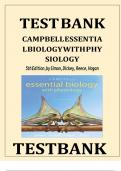 TEST BANK CAMPBELL ESSENTIAL BIOLOGY WITH PHYSIOLOGY 5th Edition&comma;by Simon&comma;Dickey&comma;Reece&comma;Hogan