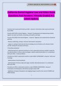California Dental Hygiene Law and Ethics Exam Questions And Answers&vert; Already Graded A&plus;&vert; Latest Update&period;