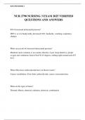NUR 2790 NURSING 3 EXAM 2025 VERIFIED QUESTIONS AND ANSWERS