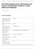MLT ASCP Chemistry Exam &vert; All Questions and Answers with Rationale &vert; Graded A&plus; &vert; Latest Edition &lpar;Just Released&rpar;