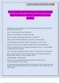 CCBC Health 101 Final Study Guide Questions And Answers&vert; Already Graded A&plus;&vert; Latest Update&period;
