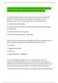 NURS 345 LATEST EXAM QUESTIONS AND VERIFIED ANSWERS 100&percnt; GUATRANTEED PASS &lpar;CSUF&rpar;