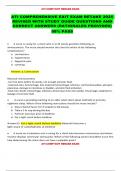 ATI COMPREHENSIVE EXIT EXAM RETAKE 2025  REVISED WITH STUDY GUIDE QUESTIONS AND  CORRECT ANSWERS &lpar;RATIONALES PROVIDED&rpar; 99&percnt; PASS