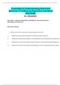 Essentials of Understanding Abnormal Behavior 2nd Edition by David Sue Test Bank 2025-2026&period; A&plus; GRADED&period;