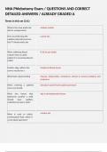 NHA Phlebotomy Exam &sol; QUESTIONS AND CORRECT DETAILED ANSWERS &sol; ALREADY GRADED A   