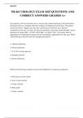 NR 661 UROLOGY EXAM 2025 QUESTIONS AND CORRECT ANSWERS GRADED A&plus;