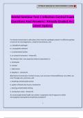 Dental Seminar Test 1 Infection Control Exam Questions And Answers&vert; Already Graded A&plus;&vert; Latest Update&period;