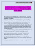 Dental Seminar Test 3 Infection Control Exam Questions And Answers&vert; Already Graded A&plus;&vert; Latest Update&period;