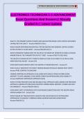 ELECTRONICS TECHNICIAN E-5 ADVANCEMENT Exam Questions And Answers&vert; Already Graded A&plus;&vert; Latest Update&period;