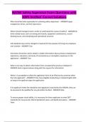 NATMI Safety Supervisor Exam Questions with 100&percnt; Verified Correct Solutions