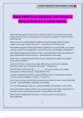 FEMA NIMS Exam Questions And Answers&vert; Already Graded A&plus;&vert; Latest Update&period;