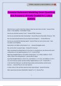 Financial Statement Modeling Exam Questions And Answers&vert; Already Graded A&plus;&vert; Latest Update&period;