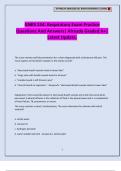 GNRS 554&colon; Respiratory Exam Practice Questions And Answers&vert; Already Graded A&plus;&vert; Latest Update&period;