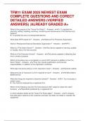 TFM11 EXAM 2025 NEWEST EXAM COMPLETE QUESTIONS AND CORECT DETAILED ANSWERS &lpar;VERIFIED ANSWERS&rpar; &vert;ALREADY GRADED A&plus;