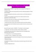 National Pilates Certification Test with Questions and Answers