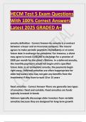 HECM Test 5 Exam Questions With 100- Correct Answers Latest 2025 GRADED A&plus;&period;