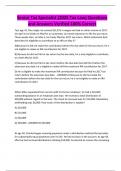 Senior Tax Specialist &lpar;2025 Tax Law&rpar; Questions and Answers Verified 100&percnt; Correct