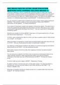 2025 RELIAS PACU RN ACTUAL EXAM EVALUATION QUESTIONS WITH ANSWERS 2025&sol;2026 GRADED A&plus;