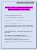 HIEU 322 Final Exam Questions And Answers&vert; Already Graded A&plus;&vert; Latest Update&period;