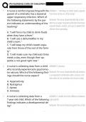 PN Nursing Care of Children Exam Actual Exam &vert; Questions and Answers &vert; Already Passed &vert; Graded A&plus;