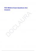 FDC Midterm Exam Questions And Answers