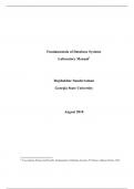 Fundamentals of Database Systems Laboratory Manual1 complete&period;