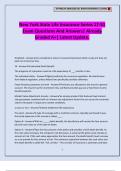 New York State Life Insurance Series 17-51 Exam Questions And Answers&vert; Already Graded A&plus;&vert; Latest Update&period;