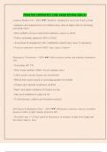 PEDIATRIC EMERGENCY CARE EXAM REVIEW 2025 A&plus;