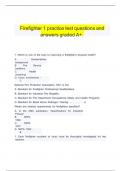 Firefighter 1 practice test questions and answers graded A&plus;&period; 
