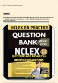 QBANK Nclex Rn Practice Question Bank 2024&sol;2025&colon; Next Gen Nclex Questions And Answers & Indepth Explanations Paperback &ndash; 10 Mar&period; 2024 By Anita Bhattarai &vert;&vert;Verified Answers&vert;&vert; Graded A&plus; 