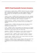 HDFS Final Examwith Correct Answers