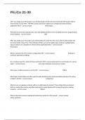 PiLiCo 21-30 Exit Exam Questions With 100&percnt; Correct Verified Answers&period;