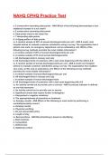 NAHQ CPHQ Practice Test Exam 2025&sol;2026 Questions With Completed & Verified Solutions&period;