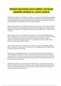 NEBOSH QUESTIONS WITH CORRECT DETAILED ANSWERS VERIFIED A&plus; LATEST UPDATE