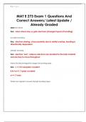 MAT E 273 Exam  Questions And Correct Answers&sol; Latest Update &sol; Already Graded