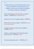 BCOR 360 FINAL EXAM NEWEST 2025 ACTUAL  EXAM COMPLETE 150 QUESTIONS AND  CORRECT DETAILED ANSWERS &lpar;VERIFIED  ANSWERS&rpar; &vert;ALREADY GRADED A&plus;
