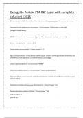 Georgette Review PMHNP exam with complete solution&vert;&vert;2025