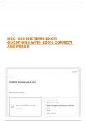 HSCI 305 MIDTERM EXAM QUESTIONS WITH 100&percnt; CORRECT ANSWERS&excl;&excl; 