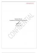Test Bank and Solutions Manual Foundations of Mathematical Economics By Michael Carter &vert;ALL CHAPTERS COVERED COMPLETE GUIDE