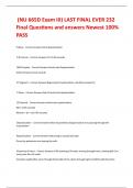  &lpar;NU 665D Exam III&rpar; LAST FINAL EVER 232 Final Questions and answers Newest 100&percnt; PASS