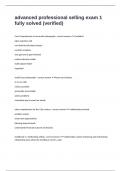advanced professional selling exam 1 fully solved &lpar;verified&rpar;