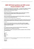 AWR-160 Pretest questions and 100&percnt; correct Answers Graded A&plus; 2025