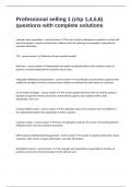 Professional selling 1 &lpar;chp 1&comma;4&comma;5&comma;6&rpar; questions with complete solutions