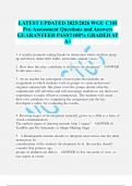 LATEST UPDATED 2025&sol;2026 WGU C105 Pre-Assessment Questions and Answers  GUARANTEED PASS&excl;&excl;100&percnt; GRADED AT A&plus; 
