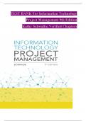 TEST BANK For Information Technology  Project Management 9th Edition   Kathy Schwalbe&comma;   Verified Ch