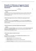 Drywall c-9 &lpar;Glossary of gypsum board terminology&rpar; Questions With Complete Solutions