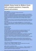 NU664C Study Guide for Midterm Exam 2025 complete questions &lpar; frequently tested&rpar; and answers