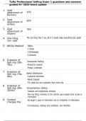 Tufts Professional Selling Exam 1 questions and answers graded A&plus; 2025 latest update