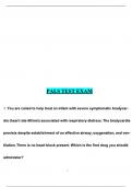 PALS PreTest Exam With Complete Solution Graded A&plus;