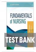 TEST BANK FOR Fundamentals of Nursing&comma; 11th Edition by Patricia A&period; Potter&comma; Anne G&period; Perry&comma; Patricia A&period; Stockert&comma; and Amy Hall   ISBN&colon;   9780323810340   COMPLETE GUIDE   100 &percnt; VERIFIED   A&plus;  GRADE ASSURED&excl;&excl;&excl; LATEST UPDATE &excl;&excl;&excl;